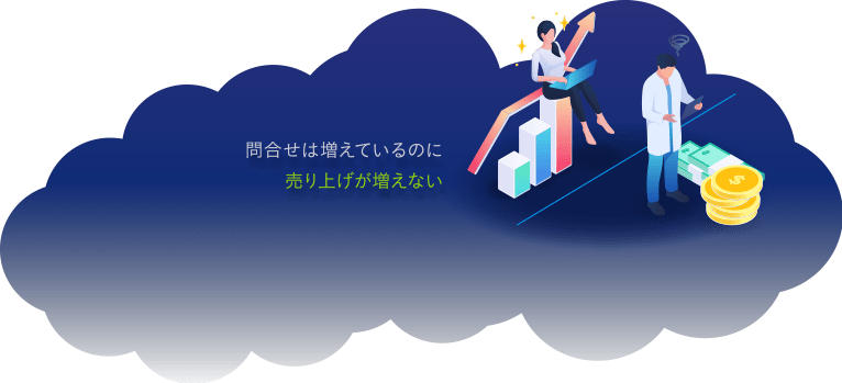 問合せは増えているのに売上が増えない